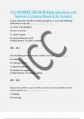 ICC PERMIT TECH Multiple Questions and  Answers Complete Rated A&vert;A&plus; Graded