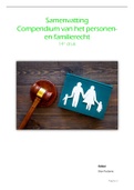 Samenvatting Personen- en Familierecht. 9,3 op tentamen!