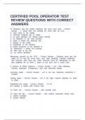 CERTIFIED POOL OPERATOR TEST REVIEW QUESTIONS WITH CORRECT ANSWERSCERTIFIED POOL OPERATOR TEST REVIEW QUESTIONS WITH CORRECT ANSWERSCERTIFIED POOL OPERATOR TEST REVIEW QUESTIONS WITH CORRECT ANSWERSCERTIFIED POOL OPERATOR TEST REVIEW QUESTIONS WITH CORREC
