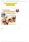 Test Bank - Clinical Procedures for Medical Assistants&comma; 10th Edition &lpar;Bonewit-West&comma; 2018&rpar;&comma; Chapter 1-23 &vert; All Chapters
