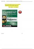 FULL TEST BANK For CURRENT Diagnosis and Treatment Pediatrics&comma; Edition 24th Edition by William Hay &lpar;Author&rpar;&comma; Latest update Graded A&plus;
