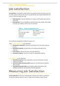 Block 1.7: Problem 5 Job Satisfaction & Organizational Commitment, English Summary