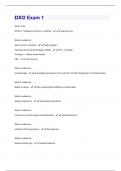 DXI2 Exam 1 Questions and Answers Latest 2024&sol;2025 with complete solutions