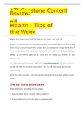 ATI Capstone Content Review: LCeoamdmersuhniiptyand Health - Tips of the Week