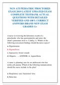 NGN ATI PEDIATRIC PROCTORED EXAM 2019 LATEST UPDATED EXAM COMPLETE TESTBANK ACTUAL QUESTIONS WITH DETAILED  VERIFIED AND 100&percnt; CORRECT  ANSWERS BRAND NEW EXAM GRADED A&plus;