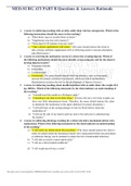 MED-SURG ATI PART B Questions & Answers Rationale; Latest Winter 2020