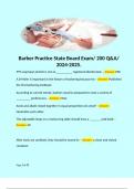 Barber Practice State Board Exam&sol; 200 Q&A&sol; 2024-2025&period; 