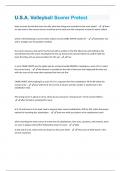 U&period;S&period;A&period; Volleyball Scorer Pretest Questions And Answers With Verified Updates