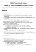 Summary Chamberlain College of Nursing - NR 566 Final Study Guide. NR566 Week 5 Study Outline.