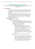 NR226 / NR-226 Final Exam Study Outline (Latest 2021): Fundamentals [Patient Care] - Chamberlain | RATED A