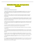 NURSING MISC ATI- Perioperative Journals&vert; NURSING MISC ATI- Perioperative Journals LATEST