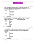 CIS 349 Final Exam - Questions and Answers, Graded A