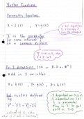 MAM2000W: Introduction to Vector Functions Summary