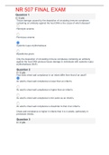 nr507 final exam&sol;GRADED A&plus;&sol; 2020>2021 LATEST UPDATE