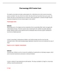 PHARMACOLOGY HESI PRACTICE EXAM GRADED A