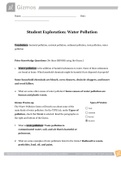 APES 110 | APES110 Gizmos Water Pollution -2021