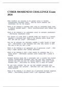 CYBER AWARENESS CHALLENGE EXAM 2024&period;