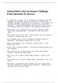Annual DoD Cyber Awareness Challenge Exam Questions & Answers&period;