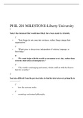PHIL 201 MILESTONE-Liberty University