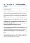 Wk 1 - Practice&colon; Ch&period; 1 and 3 Knowledge Check Exam 2024&sol;2025 Questions With Completed & Verified Solutions&period;