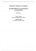 Solution Manual For Environmental Economics&comma; An Introduction 2024 Release By Barry C&period;Field and Martha K Field