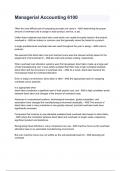 Managerial Accounting 6100 Exam 2024&sol;2025 Questions With Completed & Verified Solutions&period;