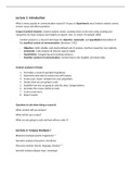 Research Methodology 2 /IBC Second Year P3 - full lecture notes - 