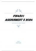 FIN4801 Assignment 5 &lpar;DETAILED ANSWERS&rpar; 2024