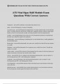 ATI-Vital Signs Skill Module Exam Questions With Correct Answers