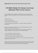 ATI Skills Module 3&period;0&colon; Ostomy Care Exam Questions With Correct Answers