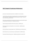 QAC Category B Landscape Maintenance