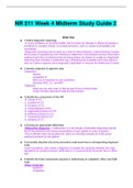 NR 511 Week 4 Midterm Study Guide 2 Questions And Answers&lpar; Complete Solution Rated A&rpar;