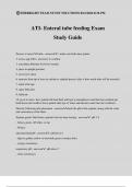 ATI- Enteral tube feeding Exam Study Guide