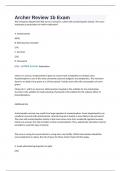 Archer Review 1b Exam&period;