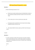 FIN 494 Exam Prepared 5&lowbar;2020 &vert; FIN494 Exam Prepared 5&lowbar;Graded A