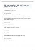 Fic test questions with 100&percnt; correct answers 2024&sol;2025