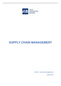 Samenvatting Supply Chain Management 2020-2021