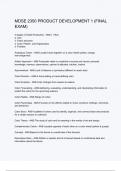 MDSE 2350 PRODUCT DEVELOPMENT 1 &lpar;FINAL EXAM&rpar;