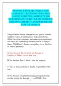 PENNSYLVANIA PROPERTY AND CASUALTY LICENSING EXAM 2024 LATEST UPDATED COMPLETE 200 QUESTIONS WITH DETAILED VERIFIED AND 100&percnt; CORRECT ANSWERS BRAND  NEW GRADED A&plus;