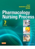 NR 293 NR 508 Pharmacology and the Nursing Process 