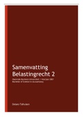 Samenvatting Belastingrecht 2