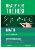 NURS 1373 HESI A2 MATH STUDY GUIDE DEEPLY ELABORATED (GRADED A+)