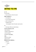 INTRO_TO_PR study guide with short clear notes to help you study