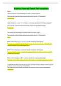 Sophia Ancient Greek Philosophers &ndash;Unit 1 to 4&comma;100&percnt; CORRECT Already Graded A