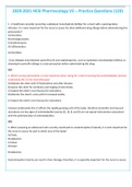  NURS 4003B  2020-2021 HESI Pharmacology V2-Practise Question (120)