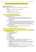 HHS 101 - Community Health Exam 2 Study Guide.