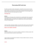  PHARM 100 &comma;Pharmacology HESI Practice Exam