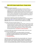 NUR 4187-Public Health Exam 1 Study Guide&period;