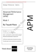 APM and SBR MOCK bunle(with tutor feedback