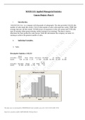 MATH 533 WEEK 2 COURSE PROJECT PART A&comma; EXPLORATORY DATA ANALYSIS